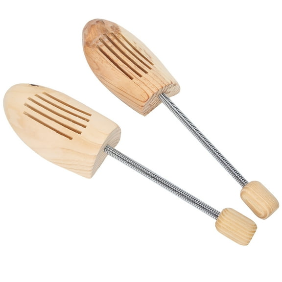 Zerodis Spring Shoe Tree Uniform Force Stainless Steel Wooden Shoe Stretcher Shoe Stretcher Convenient For Storage Office For Home
