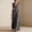 Gray, variant on Morttic Women's Solid Color V-Neck Wrap Maxi Dress – Flutter Short Sleeve High Waist Side Ruffle Elegant Wedding Guest Dress Navy Blue,S