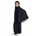 thumbnail image 6 of Otqutp Muslim Prayer Hijab Dress for Girls Hooded Abaya Full Cover Islam 𝗗ubai Modest Robe 𝗜slamic Ramadan Prayer Clothes, 6 of 9