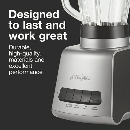 Proctor Silex - 52-Oz High Performance Countertop Blender - SILVER