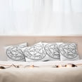 thumbnail image 4 of Ambesonne White Throw Pillow Cover 4 Pack, Occult Art, 16", Black White, 4 of 5