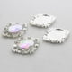 thumbnail image 3 of 10pcs Oval Ftback Acrílico Crystal Rhinestone Botón Ribbon, 3 of 9