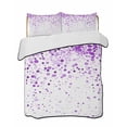 thumbnail image 2 of Purple Polka Dot Twin Size Down Alternative Comforter, Lightweight Comforter Quilt Bedding Set with Pillow Shams Abstract Modern Art Dots Watercolor All Seasons Bed Comforter Duvet Insert 68"x86", 2 of 7