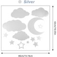 thumbnail image 2 of Pegatinas de pared de espejo acrílico 3D, decoración de espejo acrílico con nubes y estrellas, pegatina de espejo de luna estrellada, arte de pared decorativo acrílico DIY, 2 of 5