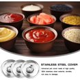 thumbnail image 3 of GFDYREE Stainless Steel Universal Lid ，4.7Inch Mini Pan Lid Bowl Covers Cookware Lid Replacement Accessories for Skillets Frying Pans （12cm）, 3 of 7