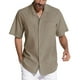 thumbnail image 1 of Playeras Básicas Algodon Para Hombre, Abrigo De Manga Larga Sin Capucha De Color Liso, Camisa De Bolsillo, Abrigo De Otoño Para Hombre, Estilo Informal Retro Estilo Occidental, 1 of 6
