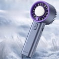 thumbnail image 2 of Ventilador de Mano con Compresor de Hielo, Recargable por USB, Refrigeración Semiconductora, Portátil, Pequeño, Turbo, Aire Acondicionado., 2 of 5