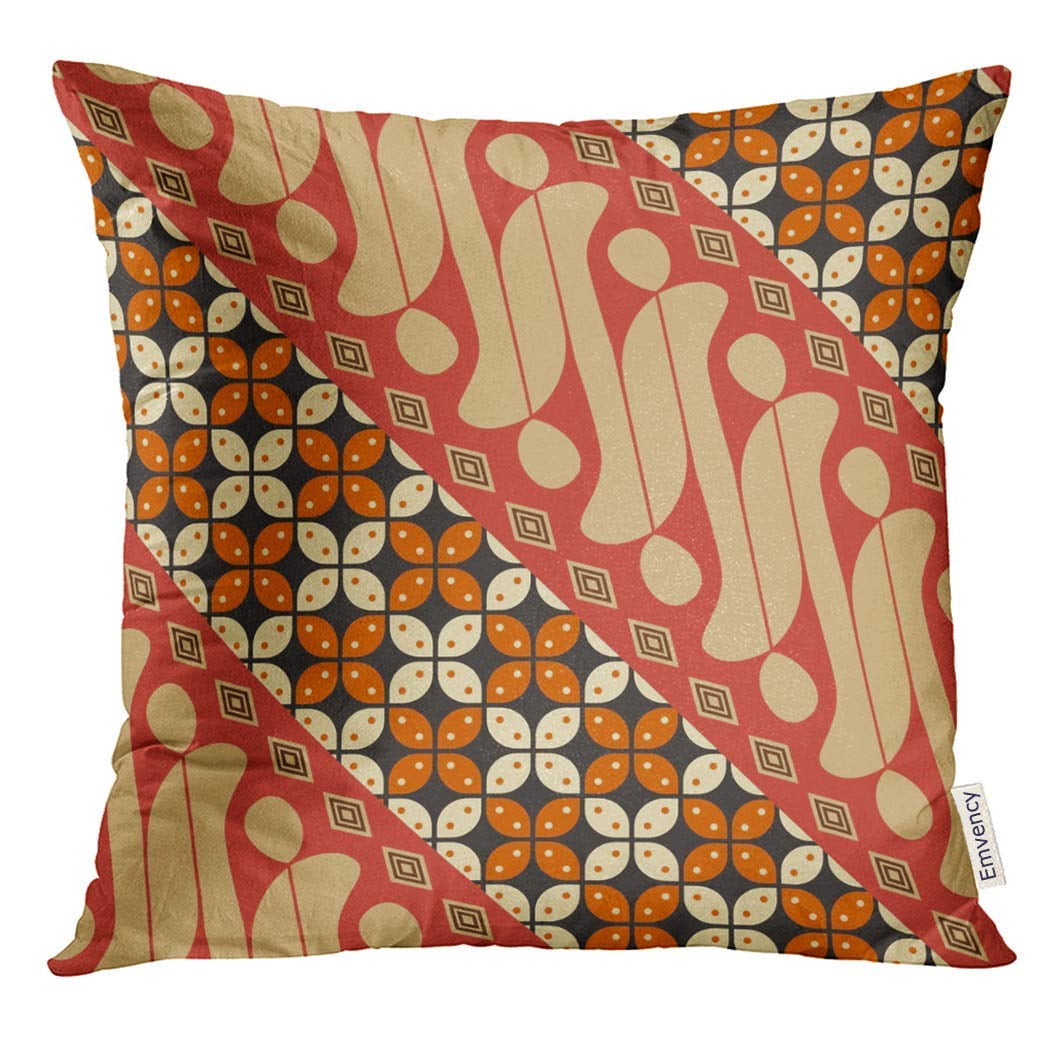 ARHOME Colorful Indonesia Indonesian Batik Parang Traditional Abstract