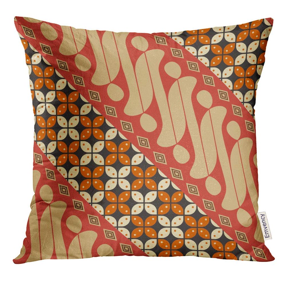 ARHOME Colorful Indonesia Indonesian Batik Parang Traditional Abstract