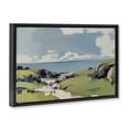 thumbnail image 2 of Stupell Industries Coastal Green Bay Breeze Black Floating Frame Canvas Art, 25 x 17, by Elara Yasna, 2 of 8