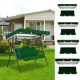 thumbnail image 5 of Holloyiver Swing Canopy Replacement Cover & 3 Swing Seat Cover, Universal Patio Swing Cover, Waterproof Replacement Canopy Top Cover for Garden Swing Chair Patio Hammock, Green, 5 of 6