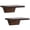 Walnut-Set of 2, variant on Small Floating Shelves Wall Shelf For Table Lamp Plants Display Decorative Wood Ledges Chic Living Room Bedroom Kitchen Office Pine 8x6 Inch 2 Pack(white)