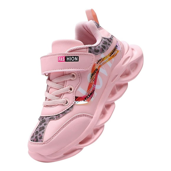 PMVFHDE Girl's Shoes Sneakers Girls' And Boys’ Sports Shoes Autumn Girls Fashion Autumn And Winter Children's Shoes Children's Sports Shoes Orange,8-8.5 Years