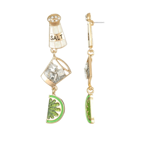 Packed Party Salt and Lime Earrings, 1 Pair