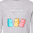 thumbnail image 4 of Inktastic Easter Hangin' with My Peeps Long Sleeve Youth T-Shirt, 4 of 5