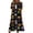 Green B, variant on Women's Halloween Print Casual Dress, Round Neck with Pockets, Comfortable Relaxed Fit for Everyday Outings, Halloween Themed Cosplay Dress Black L