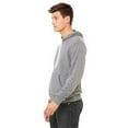 thumbnail image 3 of Bella Canvas 3719 Unisex Poly-Cotton Fleece Pullover Hoodie, XS, Deep Heather, 3 of 3