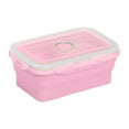 thumbnail image 2 of Ludlz 350ML/800ML Silicone Folding Lunch Box Portable Lightweight Food Storage Container for Office School Home, 2 of 8