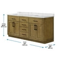 thumbnail image 2 of Ove Decors Athea 72 W x 22" D Freestanding Bathroom Vanity with Double Sink, Almond Latte, 2 of 16