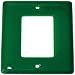 thumbnail image 3 of Aquila Art Glass WP1021-1GD Emerald Green 1 Gang Decora, 3 of 3