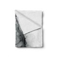 thumbnail image 2 of Skull Soft Flannel Fleece Throw Blanket, Contemporary Illustration of Smokey Grungy Dark Horror Style Devil Evil Print Art, Cozy Plush for Indoor and Outdoor Use, 60" x 80", Grey White, by Ambesonne, 2 of 6