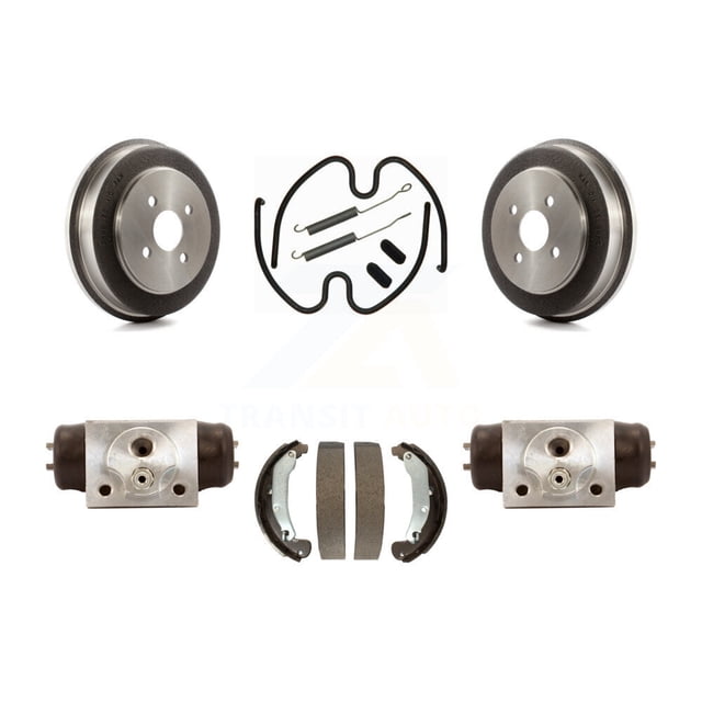 Transit Auto Rear Brake Drum Shoes Spring and Cylinders Kit for Car 2003 Saturn Ion To VIN 3Z100143 K8N-100455