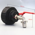 thumbnail image 2 of Grifo de Salida IBC Adaptador IBC de 3/4 Pulgadas S100x8 Válvula de Salida de Bola IBC de Latón Salida de Grifo Accesorios para Tanque de Barril de Lluvia, 2 of 5