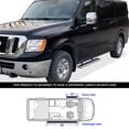 thumbnail image 6 of APS Running Boards 5-inch Silver Compatible with Nissan NV 1500 2500 3500 2012-2021 Full Size Van 3-Door (Nerf Bars Side Steps Side Bars), 6 of 6