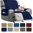 thumbnail image 1 of CHOK 2024 Recliner Chair Cover Reversible Small Recliner Slipcover for Dogs Seat Width to 25 Inch Washable Couch Cover with Elastic Straps for Kids and Pets(Small Recliner  Coffee), 1 of 8