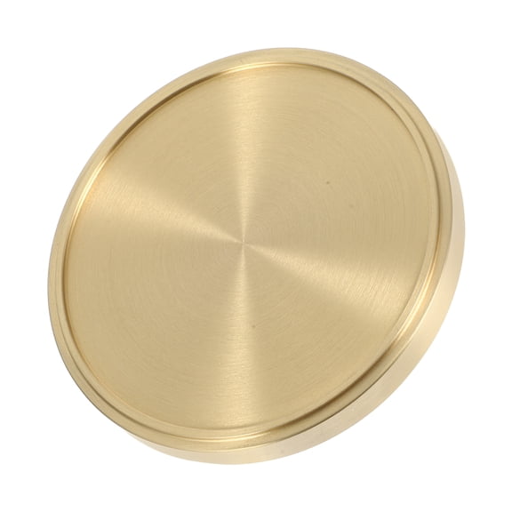 HOMEMAXS Brass Saucer Decorative Copper Drink Mats Round Coasters Tea Cup Holders Kitchen Tableware Tray Tea Cup Storage Trays for Coffee Table Cafe