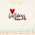 thumbnail image 4 of Inktastic Bulldogs with Heart and Arrow Girls Baby Dress, 4 of 5
