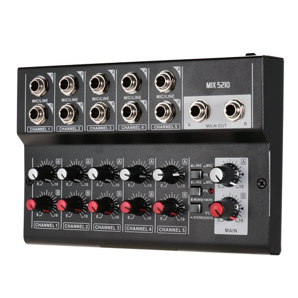 Amdohai Muslady MIX5210 10-Channel Mixing Console Digital Audio Mixer Stereo