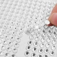 thumbnail image 3 of 2100 Pieces Clear Rhinestones Stickers, SourceTon Self Adhesive Crystal Stickers Diamond Stickers, Stick on Rhinestone Strips for DIY Craft and Art Project (Clear), 3 of 9