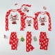 thumbnail image 2 of Conjunto de pijamas navideños para padres e hijos, ropa de dormir de manga larga con cuello redondo y estampado, traje de dos piezas para mujeres, hombres, niños y bebés, 2023, 2 of 4