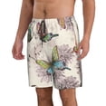 thumbnail image 2 of Disketp Men'S Swim Trunks Hawaiian Breathable Surf Beach Swimsuits Mesh Lining Beach Shorts With Pockets-Flying Butterflies, 2 of 9