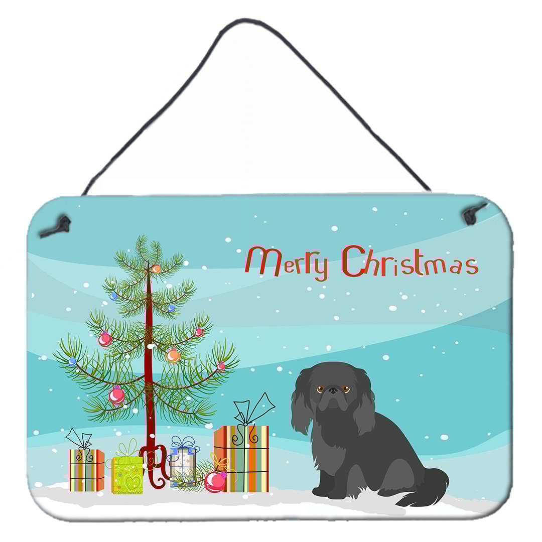 Carolines Treasures CK3505DS812 Pekingese Christmas Tree Wall or Door Hanging Prints 8x12 multicolor