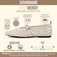 thumbnail image 4 of Cushionaire Wendy Woven Mary Jane Flats For Women | Breathable Open Weave Flats With Adjustable Buckle Strap | Stylish Everyday Mary Jane Flats, 4 of 22