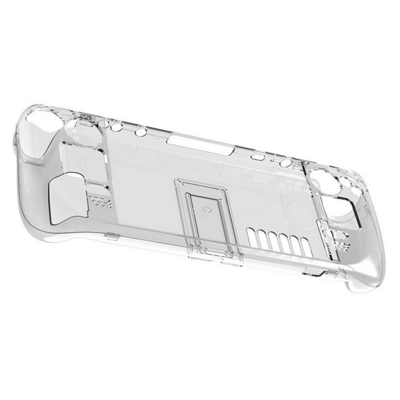 TAPDRA Part Transparent Case Shell Crystal Shell for Steam Deck Crystal Clear Protective Game Console Cover Spare Part Accessories