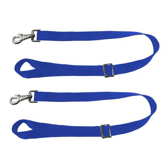 Paris Tack Adjustable Pair of Nylon Replacement Straps for Slow Feed Hay Bags - Royal Blue