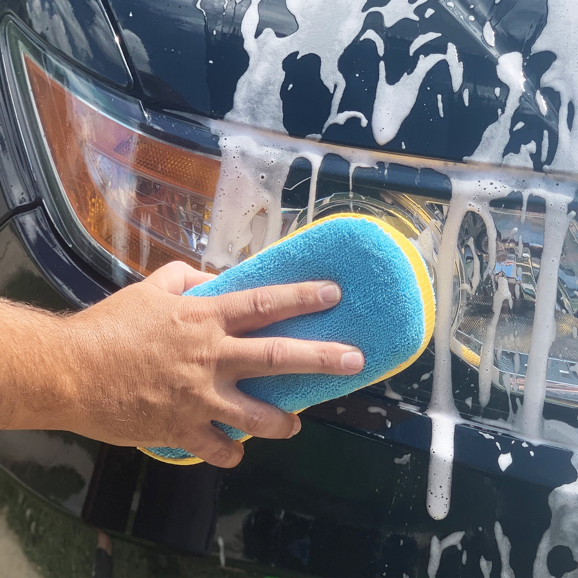 Auto Drive Wash Microfiber Sponge