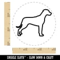 thumbnail image 2 of Rhodesian Ridgeback Dog Outline Self-Inking Rubber Stamp Ink Stamper - Pink Ink - Small 3/4 Inch, 2 of 7