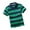 Dark Green, variant on WOYY Little Boys Short Sleeve Striped Polo Shirt Children's T-Shirt, Sizes 3-14