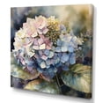 thumbnail image 2 of Designart "Purple Green Hydreangea III" Floral Hydrangea Wall Art Living Room, 2 of 5