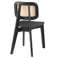 thumbnail image 6 of Modway Habitat 18" Wood & Rattan Dining Side Chair in Black & Natural, 6 of 9