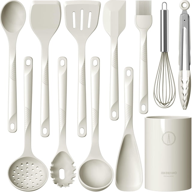 Juego de utensilios de cocina USECANO de silicona, 600 °F, resistente al calor