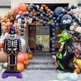thumbnail image 2 of Globos gigantes de calabaza, fantasma, Araña, murciélago, Calavera, negro y naranja globo ocular, decoración de fiesta de cumpleaños para niños, 2 of 4