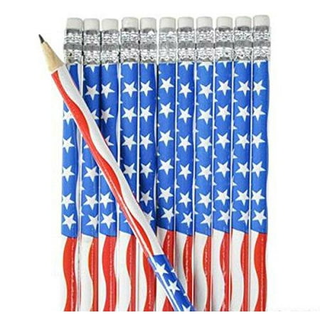 Play Kreative TM American Flag Pencil- 12pk