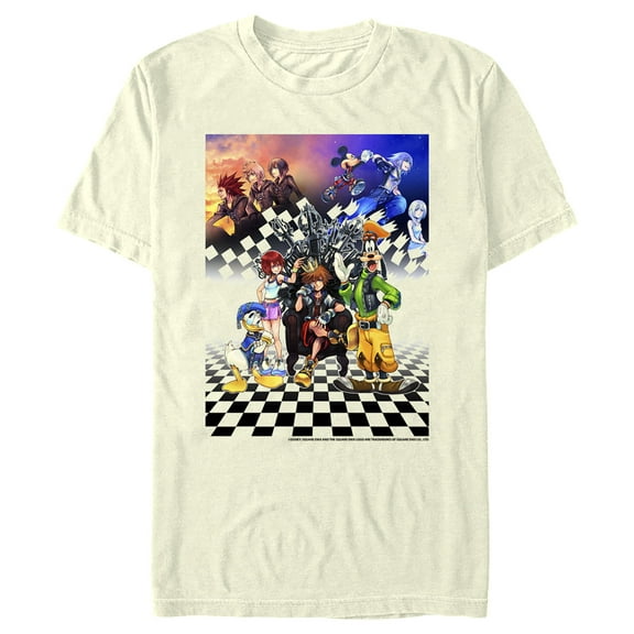 Men's Kingdom Hearts 1.5 Box Art Graphic Tee Beige Small