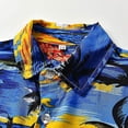 thumbnail image 3 of Traje hawaiano de 2 piezas para niño, conjunto de camisa de manga corta y pantalones cortos de verano con botones y estampado Floral/traje para altura de 90 cm/ kaili Sencillez, 3 of 5