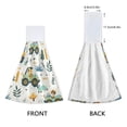 thumbnail image 4 of Car with Animal Hand Towels 2 Pack Quick Dry Velvet Soft with Velcro Kitchen Bath 14x18in, 4 of 7